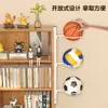 Estante de Almacenamiento para Baloncesto Montado en la Pared Estante para Balones Estante de Almacenamiento para Fútbol Estante para Balones del Hogar Gabinete Lateral Estante de Colocación para Voleibol Soporte