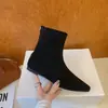 Botines Franceses de 5cm de Tacón Oculto Marrones Puntiagudos Nuevos Otoño Invierno Adelgazantes Retro Temperamento Tacón de Cuña 2026 Botas Ajustadas