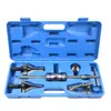 Conjunto de 5 Peças de Extrator de Rolamentos de Três Garras, Ferramenta de Desmontagem para Rolamentos Internos e Externos, Extrator com Martelo de Deslizamento, Bico de Injetor