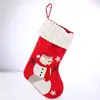 Meia de Natal Bordada Grande Desenho Animado Véspera de Natal Meia de Doces e Presentes Atmosfera de Natal Decoração para Pendurar na Janela ou Parede da Casa