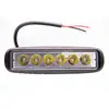 Luz de trabajo LED para coche de 18W, gruesa, 6 luces, luz de trabajo para carretilla elevadora, luz para parachoques de modificación de vehículo todoterreno