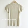 Série Plissada Japonesa e Coreana Estilo Miyake Elegante Slim Manga Curta Tt Urbano Nobre Deusa Elegante Slim Top Feminino