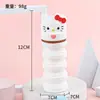 Estojo de lápis retrátil de silicone com tema de desenho animado transfronteiriço, estojo fofo e de grande capacidade com zíper, organizador de material escolar para alunos do ensino fundamental
