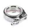 Juego de Abrazaderas Tipo V de Acero Inoxidable 304 Transfronterizo Abrazadera Rápida para Escape Anillo de Brida Tipo V Conector de Tubo de Escape