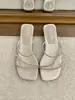 Tacones de Cuña con Punta Cuadrada, Estilo Hermoso y Suave, Sandalias de una Sola Tira con Pedrería para Mujer, Nuevo Estilo de Verano, Sandalias de Vacaciones de Hada con Lazo