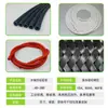 Manguera de silicona reforzada tejida con algodón, resistente a alta presión y alta temperatura, antiestática, tubo de silicona para equipos de máquina de hidrógeno-oxígeno