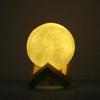 Luz Nocturna Creativa de Luna 3D para Niños, Lámpara de Noche Suave para Mesita de Noche, Protección para los Ojos, Adorno, Lámpara de Ambiente Decorativa de Dibujos Animados, Lámpara de Mesa