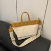 Bolso de Mano Retro Simple Transfronterizo Bolso de Viaje para Mujer 2025 Nuevo Bolso Tote de Lona Versátil Bolso de Hombro Cruzado