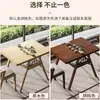 Mesa de Té para Balcón, Pequeña de Madera Maciza, Modelo Nuevo para Uso en Casa, Juego de una Mesa y Dos Sillas, Mesa de Té Creativa para Ocio, Juego de Tres Piezas Pequeño de Mesa y Sillas