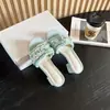 Zapatos de Primavera 2026 de Mezclilla con Pedrería Slip-On de Tacón Grueso de Tacón Alto Estilo Francés Cómodos Versátiles Sandalias de Exterior para Mujer