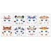 Amazon pegatinas de cara de animal de dibujos animados para niños accesorios para actuaciones en escenarios de fiestas pegatinas para la cara de maquillaje pegatinas de tatuaje