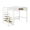 Nova cama de ferro forjado, cama elevada, mesa vazia inferior, apartamento pequeno, economiza espaço, cama alta, cama infantil, duplex, segundo andar, ferro