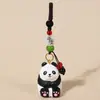 Chaveiro Pingente Panda Esculpido em Madeira Fofo para Melhor Amigo Decoração de Bolsa Presente Souvenirs Culturais e Criativos de Sichuan Chengdu