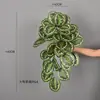 Colgante de Pared de Enredadera de Ratán Artificial Planta Verde Artificial Hoja de Manzana Manzano Cesta Colgante Enredadera Pared Rábano Verde Hoja de Siete Estrellas Colgando en la Pared