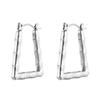 Brincos de aço de titânio transfronteiriços simples brincos de aço inoxidável de ouro brincos de bambu brincos brincos personalizados brincos brincos atacado