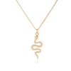 Acessórios simples Pingente Moda Combina com todas as personalidades Colar Feminino Design Sense Nicho Europeu e Americano Leve Luxo Trendy Cobra Hip-hop