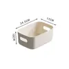 Caja de Almacenamiento de Cosméticos para el Hogar Cesta de Almacenamiento de Snacks de Escritorio Cesta de Almacenamiento para Cocina Baño Caja de Almacenamiento de Plástico Varios