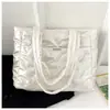 Bolsa nova transfronteiriça bolsa feminina grande capacidade jaqueta de algodão bolsa de mão bolsa tote padrão diamante tendência da moda bolsa de ombro única grande capacidade