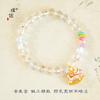 Pulsera de bola de discoteca con cuentas de cristal de colores, caballo de madera mecedora, accesorios de bricolaje de oro de larga duración, linda pulsera