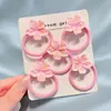 Moda Flor de Cerezo Traje Pasador Estilo Chica Pasador Pinza para Flequillo Accesorios para el Cabello Anillo Dulce para el Cabello Tocado Explosivo Titular