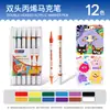 Plumones Acrílicos Transfronterizos con Punta Única y Cuerpo Triangular, 36 Colores de Plumones Acuarela, Set Específico de Arte para Dibujo Infantil