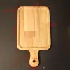 Plato para Pizza de Madera de Caucho Nuevo Plato para Comida Occidental Cuadrado Irregular Bandeja para Filete Sushi Deli Tabla para Pizza