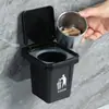 Cinzeiro com Característica Anti-Mosca de Cinzas para Uso Doméstico na Sala de Estar e Banheiro, Peculiar e Criativo, Lixeira Fechada com Tampa Montada na Parede Sem Furar