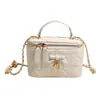 Nova Bolsa de Corrente com Padrão de Diamante 2026 para Mulheres, Bolsa Quadrada Pequena Versátil de Mão, Bolsa Transversal de Alto Padrão, Estilo Chanel, Transfronteiriça