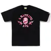 2026 Nueva Marca de Moda Bape Cabeza de Mono Peso Pesado Manga Corta Corte Holgado Unisex Camiseta para Pareja Estudiante