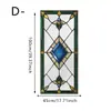 Bestseller transfronteiriço: várias cortinas estampadas para decoração de quarto e casa, adesivos de vidro eletrostáticos foscos vintage