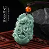 Colar Pingente de Animal do Zodíaco de Jade Grau A Joias: Rato, Boi, Tigre, Coelho, Dragão, Cobra, Cavalo, Ovelha, Macaco, Galo, Cão, Porco