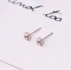 Poste de Oreja de Copa de Perla Chapado en Oro de 18K con Aguja de Plata S925 con Arete Colgante Base Vacía Accesorios de Cobre Aguja de Tazón Cruzado DIY a01