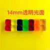 Dados Acrílicos Transparentes Coloridos Brilhantes em Branco de 14MM Dados Dados Jogo de Dados