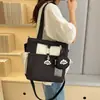 Bolsa de Tote de Nylon Fresca y Dulce Otoño 2026 Gran Capacidad Hombro Único Bolsa para Mujer Cremallera Bolsillo para Teléfono para Uso Diario