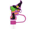 Serie Creativa Nueva de Halloween Pegamento Suave de PVC Tapa para Popote de 10 mm Tapón de Polvo Accesorios de Decoración para Popotes de Fiesta DIY