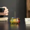 Cuenco de Tesoro de Vidrio Quemador de Incienso de Vidrio Portainciensos para el Hogar Interior Portainciensos Xiangyun Estilo Nuevo Chino Aromaterapia Aromaterapia