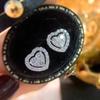 Cao Shi deseo pendientes de botón con forma de corazón, microincrustados de circonita AAA Super Brillante, superventas europeos y americanos, pendientes de regalo de cumpleaños para mujer