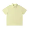 Camiseta Polo de Cor Sólida Unissex de Manga Curta para Trabalho no Verão com Bordado de Logotipo Personalizado