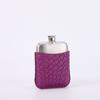 Cuadrado para exteriores con funda Petaca de cadera portátil de acero inoxidable Ruso Pequeña Petaca de cadera Fábrica Venta al por mayor