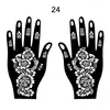 Plantillas Populares de Tatuaje de Henna Transfronterizas, Plantillas de Tatuaje Temporales para Manos, Plantillas para Pintura de Manos de Boda, Plantillas para Pintura de Manos de Escenario