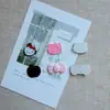 Dopamina Lunares Lazo Color Macarrón Gato Kt Accesorios para Joyería DIY Funda para Teléfono Celular Agujero Zapato Pasador Material