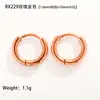 Aretes, Aretes de Acero de Titanio, Espirales Gruesos y Delgados, Aretes de Acero Inoxidable Circulares Electrodepositados al Vacío, Venta al por Mayor por Fabricante