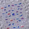 Tiesu Verano Gelatina Transparente Medusa Pegatinas para Uñas de Burbujas M1167 Simple y Versátil Estilo Oceánico Serie de Conchas