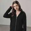 Suéter de Punto de Color Liso con Capucha Estilo Casual para Mujer Versátil Adelgazante Nuevo Estilo 2026