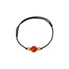 Pulsera de acacia roja con frijol rojo, collar ajustable, joyería de ágata roja, venta directa de fábrica, joyería que combina con todo.