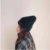 Gorro elegante para mujer, otoño e invierno, color sólido, combinable, tejido, grueso, ligero, de lana puntiaguda, cálido, tipo jersey para hombre.