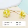 Accesorios de Ropa Parche de Tela de Camelia con Lazo Adorno de Flor Linda Corsage Decoración DIY Decorativo Accesorios de Capullo de Flor de Doble Cabeza