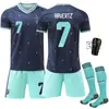 2026 Alemania Jersey de Visitante Copa del Mundo Wirtz Uniforme de Fútbol Set USA-Canadá-México Versión Correcta 10 Musiala