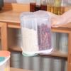 Tapa de fragmento tanque de cereales gruesos 1.5L grano caja de almacenamiento de cocina 2.3L tanque de almacenamiento sellado de plástico transparente