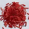 Relleno de Plata Rojo M37 Fila Juego Completo de Cuentas de Arroz, Cuentas Tubulares, Cuentas de Esquina, Cuentas Sueltas, Joyería Hecha a Mano para Bricolaje, Accesorios para Ropa Cosidos a Mano